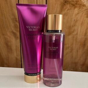 Victoria's Secret Cashmere Fleur Lotion and Mist Set - Pink and Gold